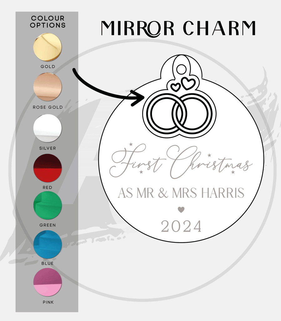 First Christmas Married Christmas Decoration | Married Charm Bauble