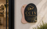 Boutique CCTV Sign for Beauty Salons, Clinics & Studios