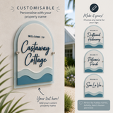 Personalised Coastal Acrylic House Sign