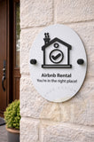 Holiday Let Arrival Sign – “You’re in the Right Place” Acrylic Plaque