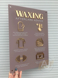 Waxing Aftercare Advice Acrylic A3 Wall Sign | Beauty Sign | Business Sign | Spa Sign | Salon Sign | Salon Decor