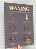 Waxing Aftercare Advice Acrylic A3 Wall Sign | Beauty Sign | Business Sign | Spa Sign | Salon Sign | Salon Decor