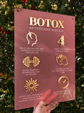 Botox Aftercare Advice Acrylic A3 Wall Sign | Beauty Sign | Business Sign | Spa Sign | Salon Sign | Salon Decor