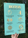 Botox Aftercare Advice Acrylic A3 Wall Sign | Beauty Sign | Business Sign | Spa Sign | Salon Sign | Salon Decor