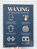 Waxing Aftercare Advice Acrylic A3 Wall Sign | Beauty Sign | Business Sign | Spa Sign | Salon Sign | Salon Decor