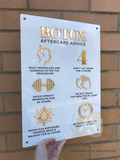 Botox Aftercare Advice Acrylic A3 Wall Sign | Beauty Sign | Business Sign | Spa Sign | Salon Sign | Salon Decor