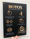 Botox Aftercare Advice Acrylic A3 Wall Sign | Beauty Sign | Business Sign | Spa Sign | Salon Sign | Salon Decor