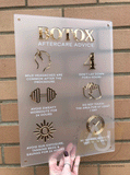 Botox Aftercare Advice Acrylic A3 Wall Sign | Beauty Sign | Business Sign | Spa Sign | Salon Sign | Salon Decor