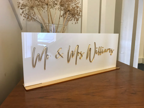 Top Table Personalised Sign | Wedding Sign | Event Sign | Party Sign | Table Decor