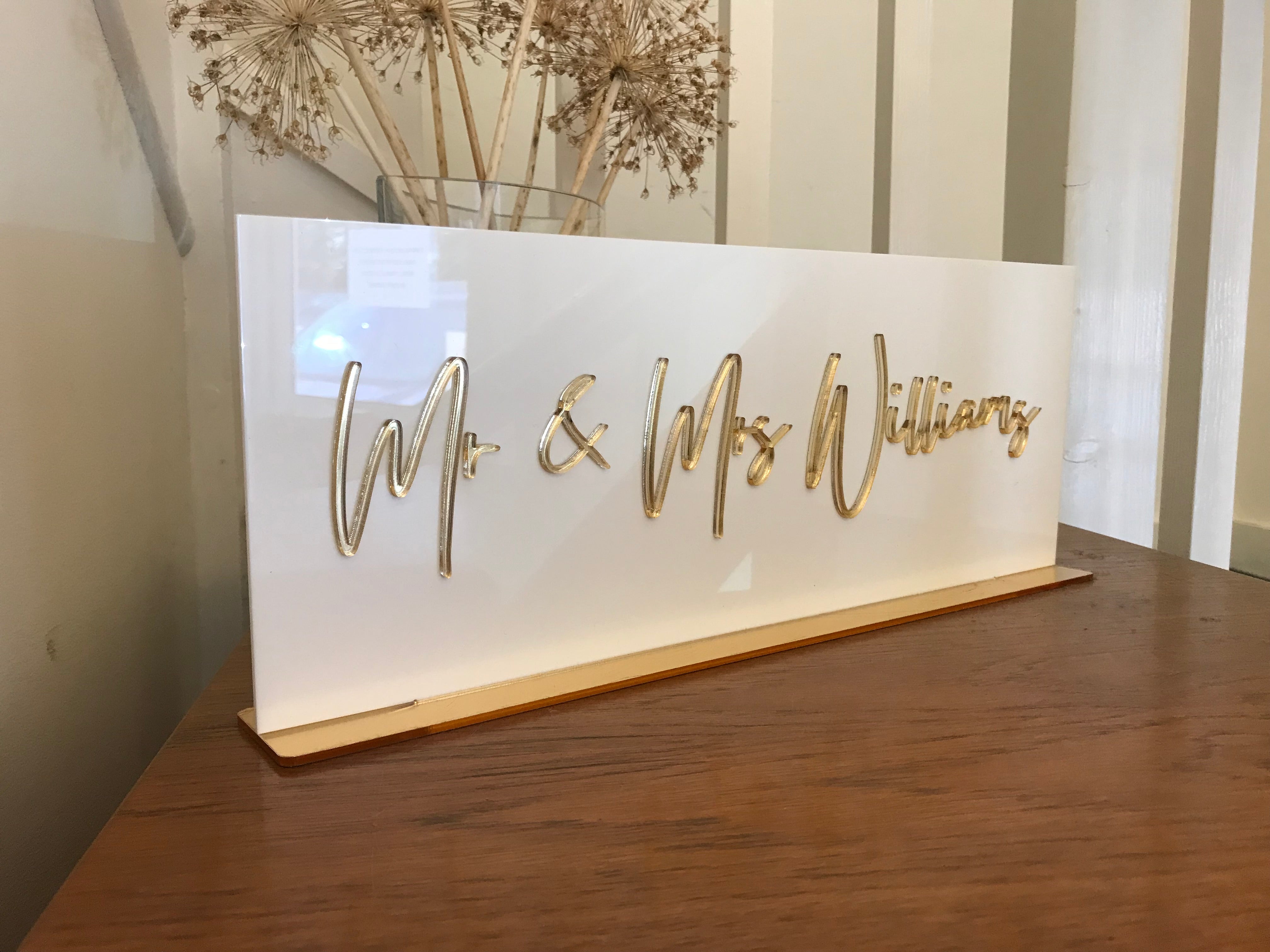 Top Table Personalised Sign | Wedding Sign | Event Sign | Party Sign ...